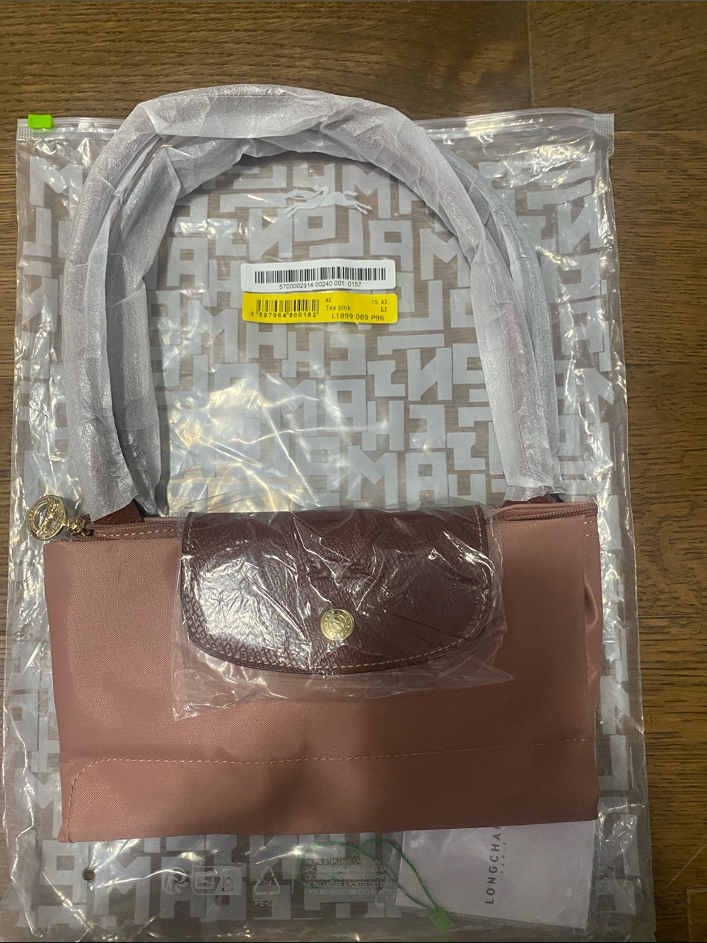 Longchamp LE PLIAGE ORIGINAL M TOTE BAG in pink tea